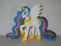 Size: 4000x3000 | Tagged: safe, artist:silverband7, imported from derpibooru, princess celestia, alicorn, pony, custom, customized toy, figurine, hoof shoes, irl, photo, raised hoof, solo, sunbutt, toy