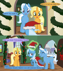 Size: 1280x1440 | Tagged: safe, artist:evil-dec0y, imported from derpibooru, jack pot, sunflower spectacle, trixie, pony, comic, jacktacle, trixie's parents