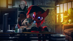 Size: 1920x1080 | Tagged: safe, artist:wawor, imported from derpibooru, oc, pony, 3d, crossover, harry potter, harry potter (series), non-mlp oc, source filmmaker, team fortress 2, voldemort