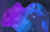 Size: 1280x819 | Tagged: safe, artist:novahkiin707, imported from derpibooru, princess luna, alicorn, pony, bust, curved horn, cute, ear fluff, ethereal mane, eyes closed, female, galaxy mane, horn, lunabetes, music notes, portrait, profile, signature, singing, solo, starry mane