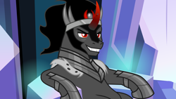 Size: 6000x3375 | Tagged: safe, artist:etherium-apex, imported from derpibooru, king sombra, pony, the beginning of the end, .svg available, absurd resolution, male, solo, stupid sexy sombra, vector