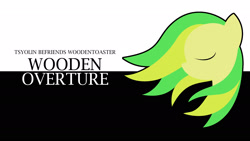 Size: 1920x1080 | Tagged: safe, artist:phantombadger, imported from derpibooru, oc, oc only, oc:wooden toaster, pony, album cover, cover, cover art, eyes closed, text, tsyolin
