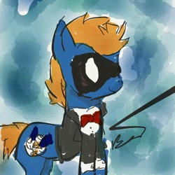 Size: 750x750 | Tagged: safe, imported from derpibooru, oc, oc:hoofstorm, pony, ball, blue, football, gold, sports, twitterponies