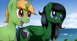 Size: 1810x960 | Tagged: safe, artist:wolftendragon, imported from derpibooru, pegasus, pony, emily, female, male, mare, percy, ponified, stallion, thomas the tank engine