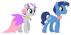 Size: 808x401 | Tagged: safe, artist:cheerful9, imported from derpibooru, night light, twilight velvet, pony, female, male, nightvelvet, shipping, straight