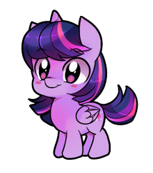 Size: 739x841 | Tagged: safe, artist:pekou, imported from derpibooru, twilight sparkle, alicorn, pony, blushing, chibi, cute, female, mare, simple background, solo, transparent background, twiabetes, twilight sparkle (alicorn)