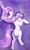Size: 2550x4200 | Tagged: safe, artist:greenbrothersart, imported from derpibooru, fleur-de-lis, pony, female, glowing horn, lidded eyes, looking at you, on side, open mouth, side, signature, smiling, solo