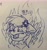 Size: 2781x2967 | Tagged: safe, artist:rainbow eevee, imported from derpibooru, rainbow dash, pegasus, pony, angry, bloodshot eyes, bust, cross-popping veins, female, fire, ink, lineart, rage, solo, spread wings, traditional art, wingboner, wings