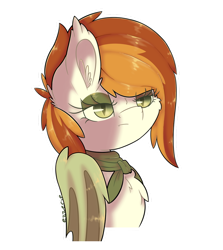 Size: 1024x1146 | Tagged: safe, artist:ezzerie, imported from derpibooru, oc, oc:autumn outlook, pony, bust, colored, digital, shading