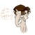 Size: 700x706 | Tagged: safe, artist:laceymod, imported from derpibooru, oc, oc only, oc:lovelace, oc:loveless (laceymod), pony, unicorn, ask lovelace, facehoof, female, hat, mare, solo