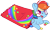 Size: 2688x1601 | Tagged: safe, artist:cutepencilcase, imported from derpibooru, rainbow dash, pegasus, pony, candy, chest fluff, chibi, cute, daaaaaaaaaaaw, dashabetes, digital art, female, food, heart eyes, hnnng, rainbow, simple background, skittles, solo, transparent background, weapons-grade cute, wingding eyes
