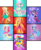 Size: 5159x6229 | Tagged: safe, artist:sparkling-sunset-s08, imported from derpibooru, applejack, fluttershy, pinkie pie, rainbow dash, rarity, sunset shimmer, twilight sparkle, alicorn, equestria girls, bracelet, clothes, colored wings, crown, cutie mark, cutie mark background, fiery wings, gradient clothes, gradient wings, humane five, humane seven, humane six, jewelry, multicolored wings, phoenix wings, ponied up, pony ears, rainbow hair, rainbow power, rainbow power-ified, rainbow tail, rainbow wings, regalia, shoes, sunset phoenix, super ponied up, transformation, twilight sparkle (alicorn), winged humanization, wings