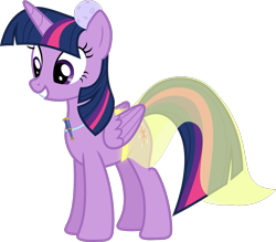 Size: 1235x1080 | Tagged: safe, artist:iknowpony, imported from derpibooru, twilight sparkle, alicorn, pony, .svg available, clothes, dress, female, mare, simple background, smiling, solo, transparent background, twilight sparkle (alicorn), vector