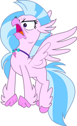 Size: 6739x10997 | Tagged: safe, artist:n0kkun, imported from derpibooru, silverstream, hippogriff, what lies beneath, angry, cute, diastreamies, faic, female, madorable, png, silverrage, simple background, solo, transparent background, vector