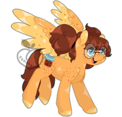 Size: 2300x2200 | Tagged: safe, artist:peachy-pea, imported from derpibooru, oc, oc only, pegasus, pony, solo