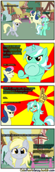 Size: 1280x4000 | Tagged: safe, artist:outofworkderpy, imported from derpibooru, bon bon, derpy hooves, lyra heartstrings, sweetie drops, earth pony, pegasus, pony, unicorn, comic:out of work derpy, comic, female, foam finger, mare, outofworkderpy, ponyville, tumblr, tumblr comic, underhoof