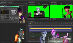 Size: 1435x842 | Tagged: safe, artist:sourcerabbit, imported from derpibooru, oc, oc:beamlight, oc:film flick, oc:glass sight, oc:rose valentine, oc:ruby brush, oc:star wand, oc:tailmix, earth pony, pegasus, pony, unicorn, 3d, green background, lying, simple background, sleeping, source filmmaker