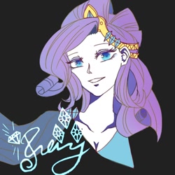 Size: 1000x1000 | Tagged: safe, artist:dez, imported from derpibooru, rarity, equestria girls, female, looking at you, solo