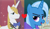 Size: 1079x618 | Tagged: safe, edit, edited screencap, imported from derpibooru, screencap, prince blueblood, trixie, pony, bluetrix, female, male, shipping, shipping domino, straight