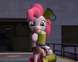Size: 1280x1024 | Tagged: safe, artist:benno950, imported from derpibooru, pinkie pie, pony, 3d, 3d model, cider, cider mug, female, gmod, mug, solo, source filmmaker, tankard, wip
