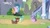 Size: 1920x1080 | Tagged: safe, imported from derpibooru, screencap, gallus, ocellus, sandbar, silverstream, smolder, tree of harmony, yona, changedling, changeling, classical hippogriff, dragon, earth pony, griffon, hippogriff, pony, yak, uprooted, bow, cloven hooves, colored hooves, dragoness, female, flying, hair bow, jewelry, male, monkey swings, necklace, student six, teenager, treehouse of harmony, treelight sparkle