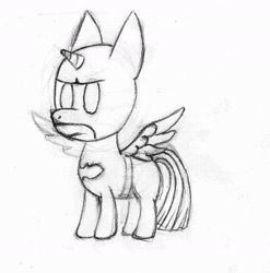 Size: 1497x1515 | Tagged: safe, artist:ponyx, imported from derpibooru, twilight sparkle, alicorn, pony, batman, batmare, clothes, costume, lineart, superhero, twilight sparkle (alicorn)