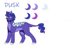 Size: 1280x793 | Tagged: safe, artist:sketchthebluepegasus, imported from derpibooru, oc, oc only, oc:dusk, grottoling, original species, skimmer, female, reference sheet, simple background, solo, transparent background