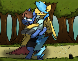 Size: 1251x988 | Tagged: safe, artist:pony-puke, imported from derpibooru, oc, oc only, oc:bizarre song, oc:lost thunder, pony