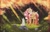 Size: 1024x650 | Tagged: dead source, safe, artist:purediamond360, imported from derpibooru, angel bunny, fluttershy, pegasus, pony, cute, female, forest, mare, shyabetes, tree