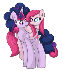 Size: 3312x3792 | Tagged: safe, artist:mississippikite, imported from derpibooru, pinkie pie, twilight sparkle, alicorn, earth pony, pony, 30 day otp challenge, cute, cuteamena, diapinkes, female, lesbian, looking at each other, mare, messy mane, one eye closed, pinkamena diane pie, pinkie pie riding twilight, ponies riding ponies, riding, shipping, simple background, smiling, twiabetes, twilight sparkle (alicorn), twinkie, white background