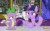 Size: 727x457 | Tagged: safe, imported from derpibooru, screencap, spike, twilight sparkle, alicorn, dragon, pony, sparkle's seven, animated, chalkboard, cutie map, gif, pointing, smiling, twilight sparkle (alicorn), winged spike, wings