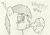 Size: 1024x716 | Tagged: safe, artist:cogsfixmore, imported from derpibooru, oc, oc only, oc:cogs fixmore, pony, 420, high, monochrome, solo, traditional art