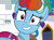 Size: 1193x888 | Tagged: safe, edit, edited screencap, imported from derpibooru, screencap, rainbow dash, pegasus, pony, sparkle's seven, clothes, confused nick young, dress, ear piercing, earring, faic, female, jewelry, megaradash, meme, piercing, ponified meme, question mark, rainbow dash always dresses in style, solo