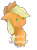 Size: 1017x1365 | Tagged: safe, artist:sugarsprink, imported from derpibooru, applejack, pony, beady eyes, bust, cheek fluff, chest fluff, cute, female, floppy ears, jackabetes, portrait, simple background, solo, transparent background, what in tarnation