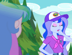 Size: 640x492 | Tagged: safe, imported from derpibooru, screencap, princess luna, equestria girls, legend of everfree, animated, camp everfree outfits, female, gif, vice principal luna