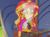 Size: 640x479 | Tagged: safe, imported from derpibooru, screencap, sunset shimmer, ghost, human, equestria girls, legend of everfree, animated, camp everfree outfits, cute, female, flashlight (object), gif, making faces with a flashlight, shimmerbetes, solo