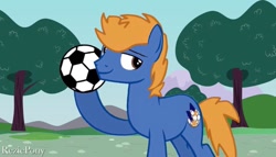 Size: 1024x587 | Tagged: safe, imported from derpibooru, oc, oc:hoofstorm, pony, blue, gold, twitterponies