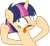 Size: 1280x1182 | Tagged: safe, artist:cindydreamlight, artist:cindystarlight, imported from derpibooru, oc, oc only, oc:silver star, pony, unicorn, base used, derp, female, mare, offspring, parent:flash sentry, parent:twilight sparkle, parents:flashlight, solo