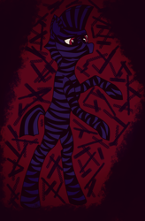 Size: 1246x1897 | Tagged: safe, artist:keshakadens, imported from derpibooru, pony, zebra, abstract, abstract background, solo