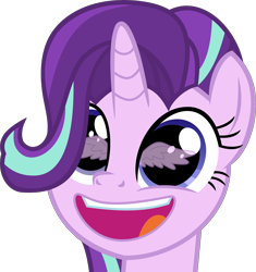 Size: 6983x7414 | Tagged: safe, artist:uigsyvigvusy, imported from derpibooru, starlight glimmer, pony, unicorn, sparkle's seven, absurd resolution, bust, eye, eye reflection, eyes, female, forever, meme, reflection, simple background, solo, transparent background, vector, wings