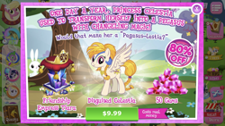 Size: 1136x640 | Tagged: safe, idw, imported from derpibooru, angel bunny, golden feather, lily, lily valley, princess celestia, changeling, pegasus, pony, spoiler:comic, spoiler:comic65, costs real money, disguised celestia, gameloft, idw showified