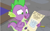 Size: 892x553 | Tagged: safe, imported from derpibooru, screencap, spike, dragon, sparkle's seven, crown, discovery family logo, hard-won helm of the sibling supreme, jewelry, male, regalia, solo, winged spike, wings