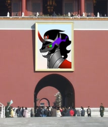 Size: 513x600 | Tagged: safe, deleted from derpibooru, edit, imported from derpibooru, king sombra, china, mao zedong, red china, tiananmen square