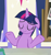 Size: 905x968 | Tagged: safe, imported from derpibooru, screencap, twilight sparkle, alicorn, pony, sparkle's seven, cropped, eyes closed, female, floppy ears, friendship throne, mare, shrug, smiling, solo, twilight sparkle (alicorn)