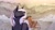 Size: 2560x1440 | Tagged: safe, artist:djkaskan, imported from derpibooru, oc, oc only, oc:calamity, oc:littlepip, oc:velvet remedy, pegasus, pony, unicorn, fallout equestria, battle saddle, clothes, cloud, cloudy, cowboy hat, dashite, eyes closed, fanfic, fanfic art, female, gun, hat, hooves, horn, jumpsuit, male, mare, open mouth, pipbuck, railroad, rifle, singing, stallion, vault suit, weapon, wings