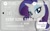 Size: 200x125 | Tagged: safe, imported from derpibooru, rarity, pony, bank of kunlun, china, credit card, solo, white
