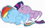 Size: 5113x3208 | Tagged: safe, artist:mintbronycrunch, imported from derpibooru, rainbow dash, twilight sparkle, pegasus, pony, unicorn, ^^, baby, baby dash, baby pony, babylight sparkle, cute, daaaaaaaaaaaw, dashabetes, diaper, duo, eyes closed, female, foal, hnnng, newborn, on back, simple background, sleeping, smiling, transparent background, twiabetes, unicorn twilight, younger