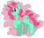 Size: 1756x1500 | Tagged: safe, artist:cenonplusfish, imported from derpibooru, minty, earth pony, pony, abstract background, eyebrows, eyebrows visible through hair, female, g3, g3 to g4, g4, generation leap, mare, raised hoof, simple background, solo, transparent background
