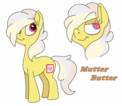 Size: 2108x1824 | Tagged: safe, artist:smirk, imported from derpibooru, oc, oc only, oc:mutter butter, earth pony, pony, ms paint, solo