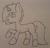 Size: 1280x1236 | Tagged: safe, artist:lightning135, imported from derpibooru, oc, oc only, oc:marino, pony, unicorn, blank flank, coat markings, male, open mouth, raised hoof, smiling, socks (coat marking), socks (coat markings), solo, traditional art